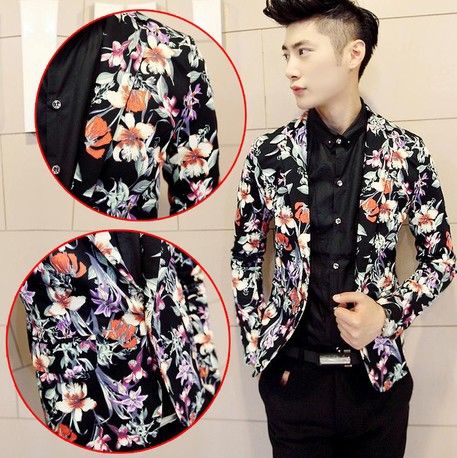 Wholesale-2014 Hot Men Fashion Charming Floral Lily Cotton Designer Suit, One Button Slim Fit Casual High-end Blazer Coat, Multi
Wholesale-2014 Hot Men Fashion Charming Floral Lily Cotton Designer Suit, One Button Slim Fit Casual High-end Blazer Coat, Multi