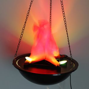 Toptan-Cadılar Bayramı Elektrikli Mangal Komik Sahte Yangın Sepeti Flammer Lampe Tatil Malzemeleri 20 * 20 cm