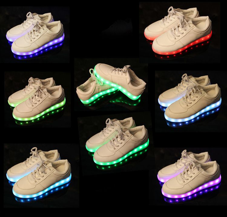 flower led Luminous women girl platform shoes light up sneakers for adults party shoes for women