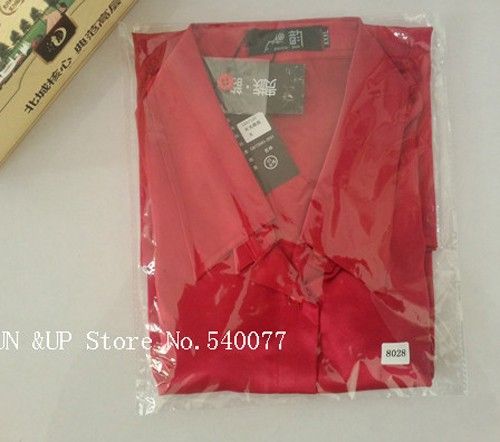 Wholesale-S-XXXL women Fashion silk satin blouse button ladies silk blouses shirt casual work White Black Gold Red long sleeve satin top
