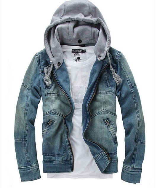 Wholesale-New arrive Men's Fashion Jacket Outerwear Denim jeans jacket men Slim denim jacket hooded jacket clothing Free Shipping, Blue
Wholesale-New arrive Men's Fashion Jacket Outerwear Denim jeans jacket men Slim denim jacket hooded jacket clothing Free Shipping, Blue