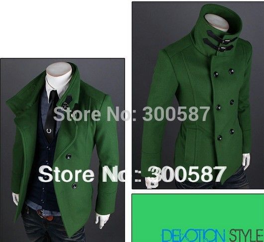 Wholesale- new men's slim Double-breasted woollen cloth jacket coat 8928 men coat