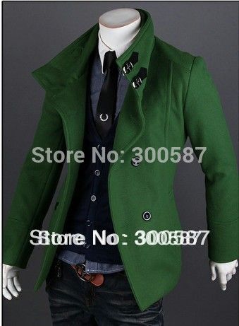 Wholesale- new men's slim Double-breasted woollen cloth jacket coat 8928 men coat