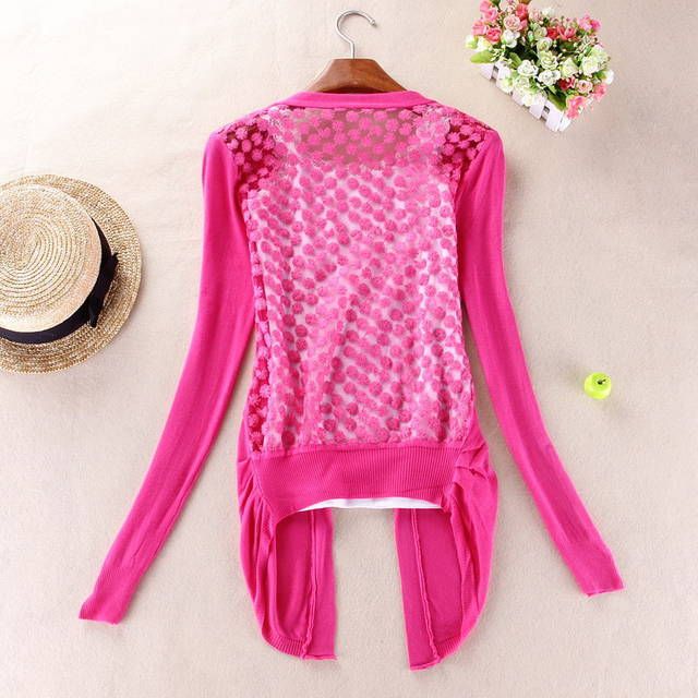 Wholesale-2015 Hot sale fashion clothes women blouses cardigan long sleeve shirt MC273