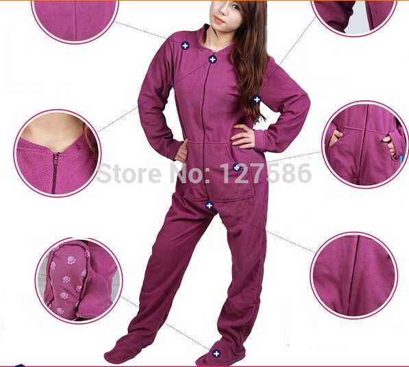 Adult Sized Footed Pajamas 15