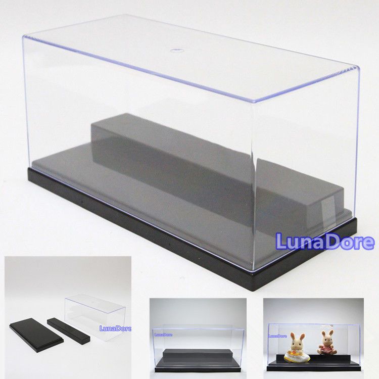 2017 Wholesale Clear Uv Acrylic/Plastic Display Box Case Dustproof Tray