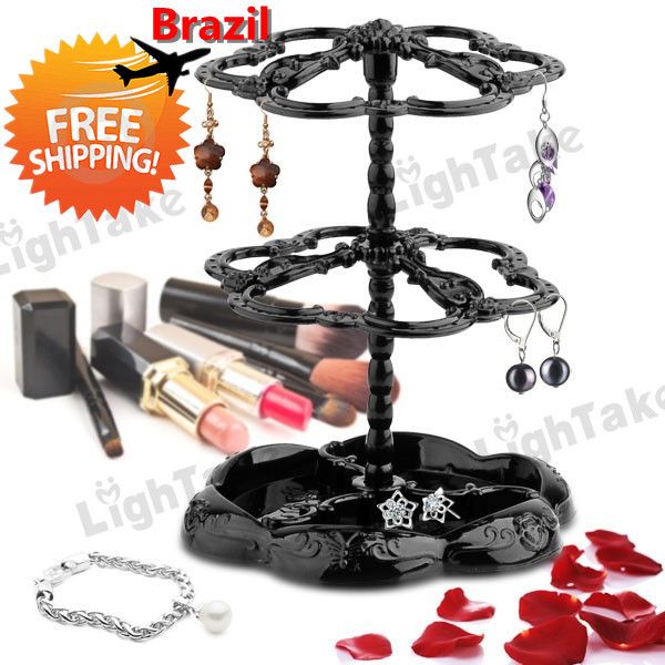 wholesale-brazil practical three-tier rotatable earring holder display stand rack fashion earing & jewelry hanger, Black;white
wholesale-brazil practical three-tier rotatable earring holder display stand rack fashion earing & jewelry hanger, Black;white