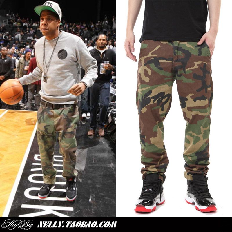 camo cargo sweatpants