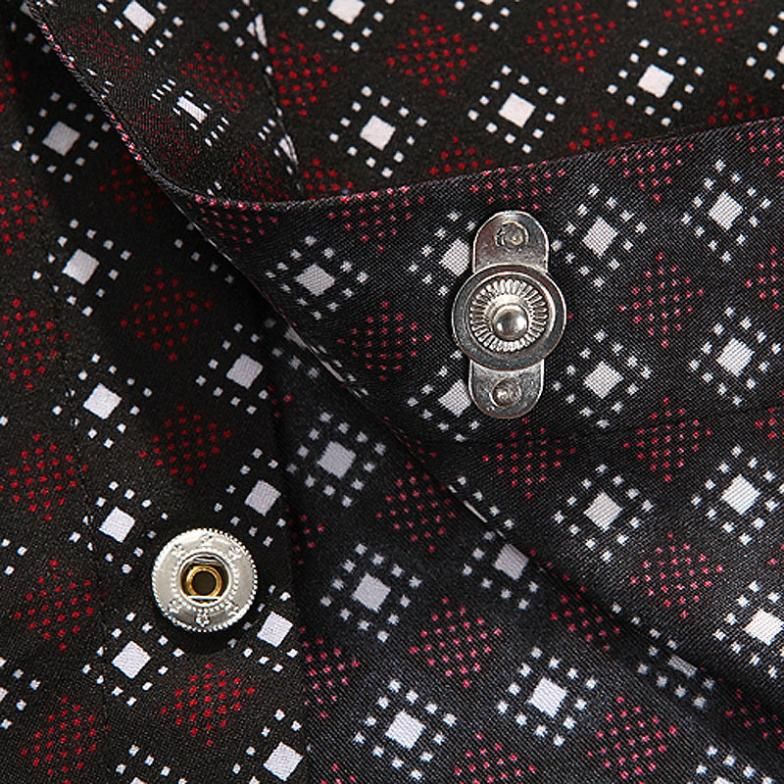 Wholesale- Men's Summer New Short-sleeved Turndown Collar Cotton Shirt Casual Fashion Steel Buckles Design Men Shirts M-XXXL