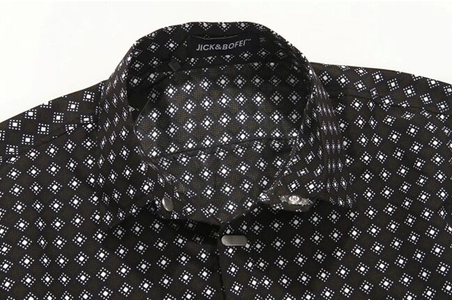 Wholesale- Men's Summer New Short-sleeved Turndown Collar Cotton Shirt Casual Fashion Steel Buckles Design Men Shirts M-XXXL