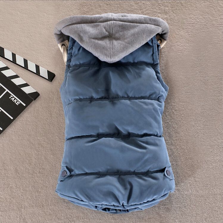 Wholesale-autumn and winter gilet women short cotton thickening quilted puffer vest hood plus size casual office vest waistcoat