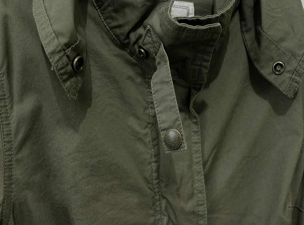 Wholesale-Plus Size New Women Autumn Winter Hot Sale 2015 Loose Long Sleeve Army Green Jacket Ladies Casual Hoodies Coat Drop Shipping