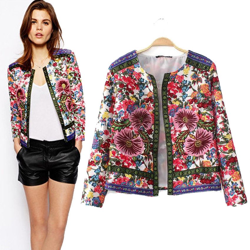 New Fashion Women Ethnic Style Jacket Embroidered Jacquard Cardigans Coat A550, Multi
New Fashion Women Ethnic Style Jacket Embroidered Jacquard Cardigans Coat A550, Multi