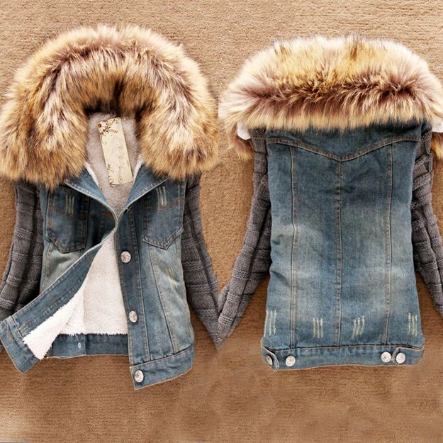 Wholesale-2015 Casacos Femininos Inverno Winter Women Jean Coat Suede Lining Detachable Fur Collar Jaquetas Jackets Free Shipping WWJ064, Blue
Wholesale-2015 Casacos Femininos Inverno Winter Women Jean Coat Suede Lining Detachable Fur Collar Jaquetas Jackets Free Shipping WWJ064, Blue