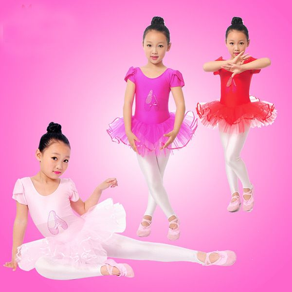 2017 Wholesale Flower Girls Ballet Dress For Children Girl Dance Clothing Kids Ballet Costumes