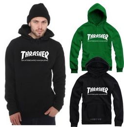 Wholesale Top quality Street Skateboard Brand Thrasher Hoodies Fashion