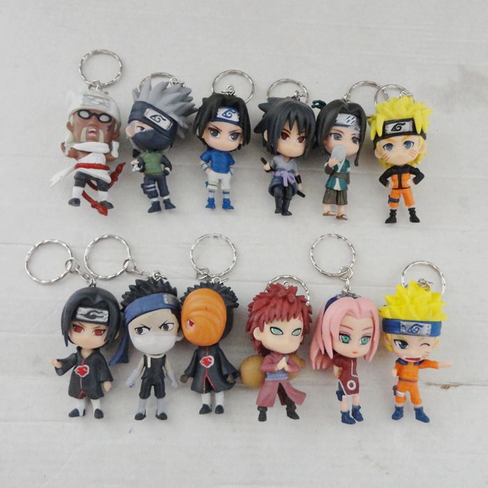 Wholesale-Promotional New Design Exquisite Craft PVC Anime Naruto Action Figure Key Chain 12pcs Full Set Boys Girls Gift
Wholesale-Promotional New Design Exquisite Craft PVC Anime Naruto Action Figure Key Chain 12pcs Full Set Boys Girls Gift