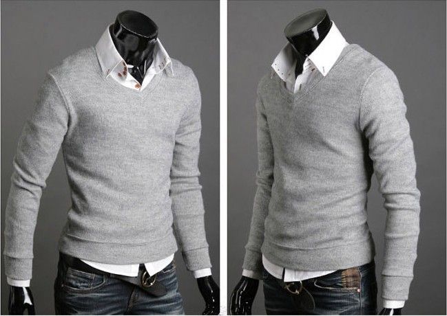 Wholesale-Free shipping in South Korea version of the new men's leisure men's clothing sweater sweater multicolor choice