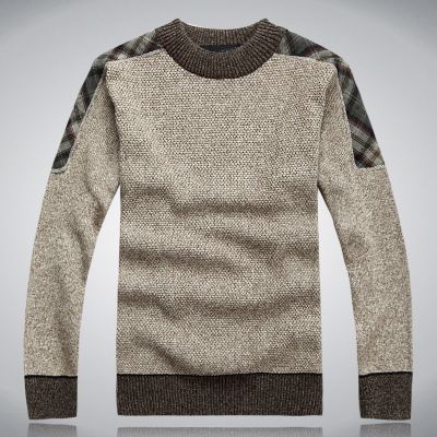 Wholesale-Free Shipping Autumn And Winter Fashion Mens Sweaters Thickening Men Knitted Sweater Pullover Plus Size M-XXXL