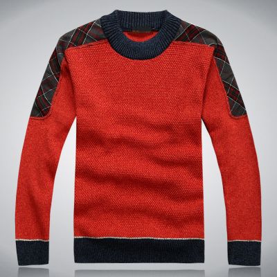Wholesale-Free Shipping Autumn And Winter Fashion Mens Sweaters Thickening Men Knitted Sweater Pullover Plus Size M-XXXL