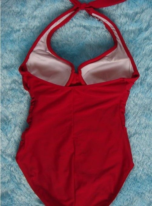 Wholesale-sexy push up vintage Fold one-piece bathing suit swimsuit for women biquini com franja womens swim wear brand plus size