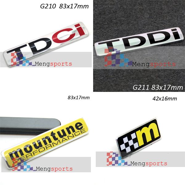 Wholesale-2pcs Mountune M TDCI 3D Aluminum Alloy 3D Badge Emblem Wholesale-2pcs Mountune M TDCI 3D Aluminum Alloy 3D Badge Emblem