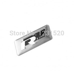 Wholesale-For VW R line motorsport internation Aluminum motorsport Emblem Side Badge Sticker Decal Wholesale-For VW R line motorsport internation Aluminum motorsport Emblem Side Badge Sticker Decal