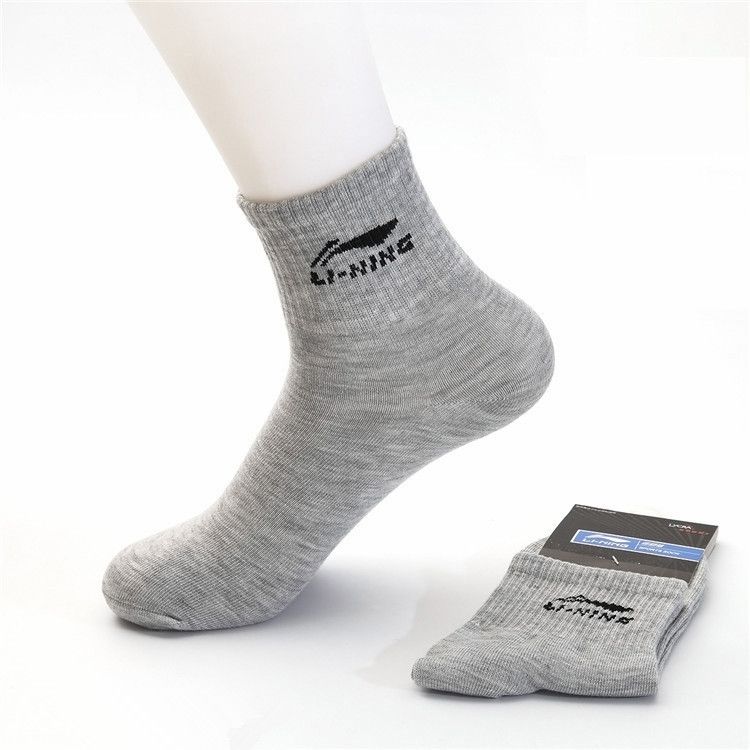21 Colors! Lining Men's Athletic Socks Male Adult Cotton Socks Breathable Meias Masculinasbasketball sock Li-ning Badminton/Basketball Socks