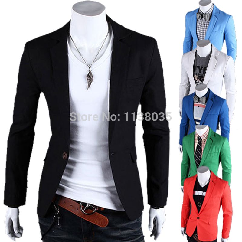 Wholesale- Mens Blue Blazer Terno Masculino Men Suits Men Business Casual Male Jacket Ternos Blazers Slim Fit Coat Wrap Outer Clothing