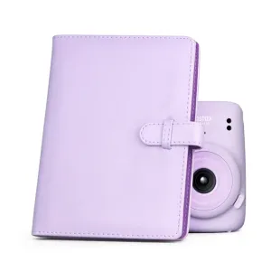 Albums 128 POCHETS Instax Photo Album 3 pouces Mini Photo Album Pu Leather Case Fujifilm Instax Mini 11 8 9 7 S C 25 90 Memorial Album