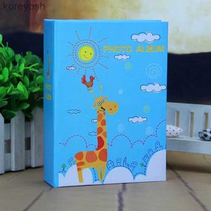 Albums Books 6-inch 100 Sheets 4 Styles of Insert Style Children's Growth Creative Baby Cute Giraffe Bear Elephant Photo AlbumL231012