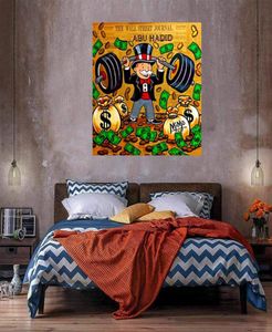 Alec Monopoly Poids lourds énorme peinture à l'huile sur toile décor à la maison artisanat HD impression mur Art photos personnalisation est accepta1825803