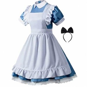 Alice Lolita Maid Costume Cos Jeu de rôle Lolita Code européen Light Te Girl Cos Costume T42u #