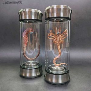 Xenomorph Facehugger Embryo Specimen in Glass Jar, Alien Movie Prop Replica, Sci-Fi Collectible