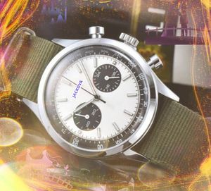 Tous les cadrans fonctionnent automatique Date hommes deux yeux conception montres de luxe super horloge chronomètre mouvement à quartz populaire couvercle couvercle verre argent plaqué boîtier montre cadeaux