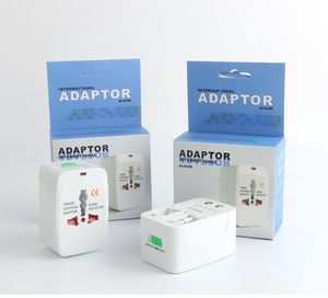 Adaptateur de prise universel universel tout-en-un Adaptateur de chargeur d'alimentation secteur de voyage mondial avec convertisseur AU US UK EU