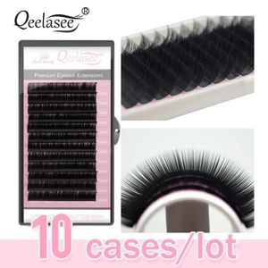 Tous taille 10 plateaux en gros Volume Lashes Extension 3D MINK FALSE CELS CEYELLES individuelles Brand d'usine de beauté de cils individuels 240423