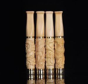 Alle massief houten sigarettenhouder trekstang type gesneden nieuwe buxus sigarettenhouder hout ambachtelijke gravure