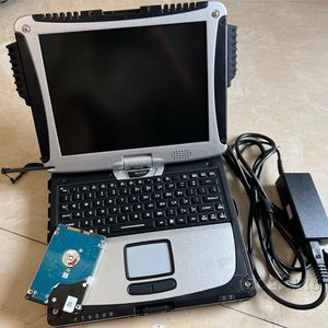 Herramienta de reparación automática Alldata, todos los datos 10.53 instalados en una computadora portátil con pantalla táctil Toughbook CF-19 y disco duro de 1 TB