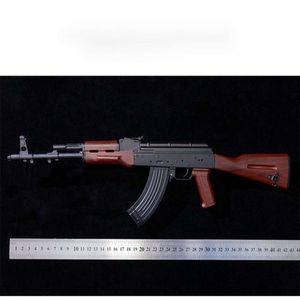 Étui de lancement de pistolet en alliage métallique, modèle de fusil d'assaut AK47, jouet de Simulation, ne peut pas lancer, pendentif 1:2.05