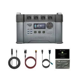 ALLPOWERS Centrale électrique portable 1500Wh Générateur solaire 2000 / 2400W Alimentation de secours à domicile avec fonction UPS MPPT