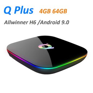 Allwinner H616 6K Smart TV Box Android 10.0 4GB 64GB QuadCore Play store Youtube Wifi décodeur lecteur multimédia Q Plus