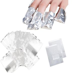 Aluminium Foil Nail Art trempage off acrylique gel polonais enveloppe d'ongle enveloppe de maquillage 100pcslot2081323