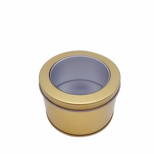 Cajas de almacenamiento de aluminio Frascos para velas con tapa Contenedor Latas Caja de almacenamiento vacía Tarro Decoración para el banquete de boda