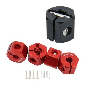 Aluminium 5/6/7/8/9/10/11 / 12 mm Adaptateur HEX HEX DRIVE HUB avec vis à broches pour RC Auto Track Truck HSP HPI TAMIYA TRAXXAS SLASH