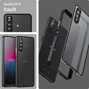 Cas acryliques de téléphone portable de pare-chocs d'alliage d'aluminium pour la couverture arrière de protection de Sony Xperia 1 IV Xperia10IV