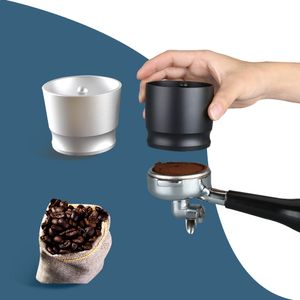 Anillo de dosificación inteligente de aluminio, selector de polvo de Barista Espresso de 58MM para molinillo EK43, cuenco de elaboración, taza, anillo de dosificación de café Tamper 210309