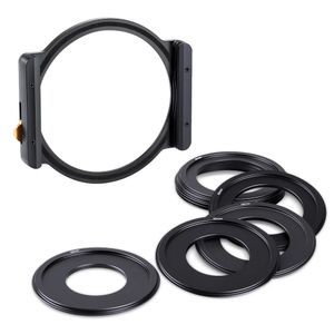 Aluminum Metal Square Filter adapter Holder 100mm can install 2 Filters for 49/52/58/62/67/72/77/82mm