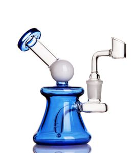 Reciclador de color rosa dab rigs pipas de agua de vidrio pipas de agua para fumar pipa de tabaco vaso de precipitados bong dabber cera shisha vaso de precipitados 14 mm banger cigarrillo