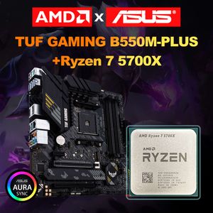 AMD nouveau Ryzen 7 5700X + ASUS TUF GAMING B550M-PLUS carte mère micro-atx B550M AMD B550 DDR4 4800 MHz 128G M.2 SATA Socket AM4